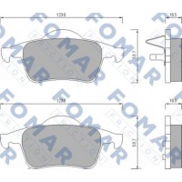 FO 669081 FOMAR Friction КомплеК т гальмівних колодок, дискове гальмо