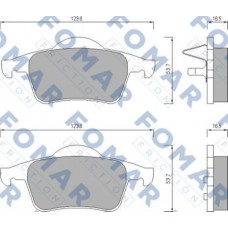 FO 669081 FOMAR Friction КомплеК т гальмівних колодок, дискове гальмо