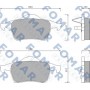 FO 669081 FOMAR Friction КомплеК т гальмівних колодок, дискове гальмо