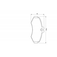 0 986 424 476 BOSCH КомплеК т гальмівних колодок, дискове гальмо