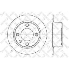 6020-1920-SX STELLOX Гальмівний диск