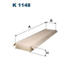 K 1148 FILTRON Фільтр повітря у внутрішньому просторі
