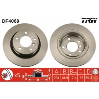DF4069 TRW Гальмівний диск