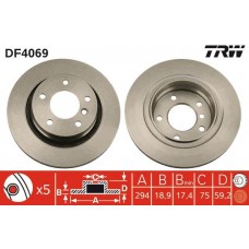 DF4069 TRW Гальмівний диск