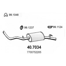 40.7034 ASSO Глушник вихлопних газів кінцевий