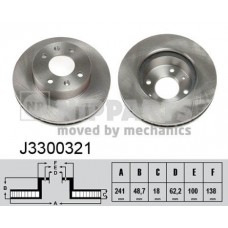 J3300321 NIPPARTS Гальмівний диск