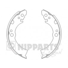 J3501001 NIPPARTS Комплект гальмівних колодок