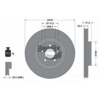 BDS1709HC BENDIX Braking Гальмівний диск