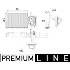 AE 159 000P MAHLE Випарник кондиціонера