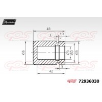 72936030 MAXTECH Поршень корпус скоби гальма