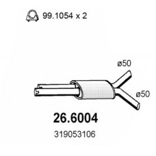 26.6004 ASSO Середній глушник вихлопних газів