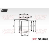 72943028 MAXTECH Поршень корпус скоби гальма