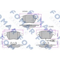FO 912981 FOMAR Friction КомплеК т гальмівних колодок, дискове гальмо