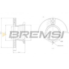 CD5164V BREMSI Гальмівний диск