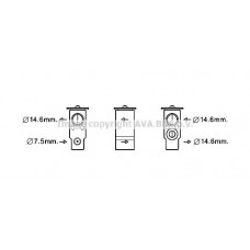 HY1397 AVA QUALITY COOLING Розширювальний клапан кондиціонера