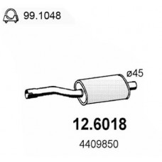 12.6018 ASSO Середній глушник вихлопних газів