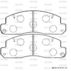 SN663P ADVICS КомплеК т гальмівних колодок, дискове гальмо