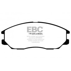 DP1725 EBC Brakes Комплект гальмівних колодок дисковий гальм