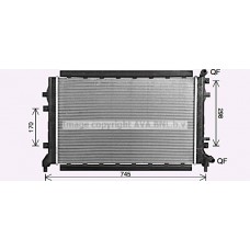 ST2048 AVA QUALITY COOLING Радіатор охолодження двигуна