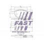 FT29546 FAST Комплект гальмівних колодок дисковий гальм