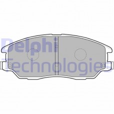 LP1857 DELPHI Комплект гальмівних колодок дисковий гальм