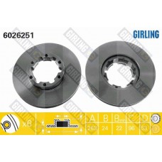 6026251 GIRLING Гальмівний диск