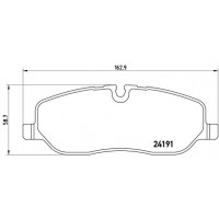 P 44 014 BREMBO Комплект гальмівних колодок дисковий гальм