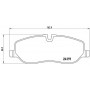 P 44 014 BREMBO Комплект гальмівних колодок дисковий гальм