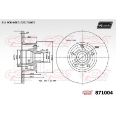 871004 MAXTECH Гальмівний диск
