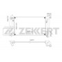 MK-1166 ZEKKERT Радіатор охолодження двигуна