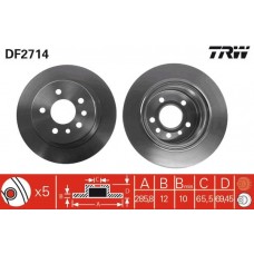 DF2714 TRW Гальмівний диск