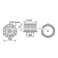 HY8413 AVA QUALITY COOLING Вентилятор салону