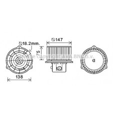 HY8413 AVA QUALITY COOLING Вентилятор салону