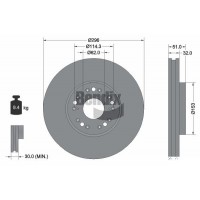 BDS1918 BENDIX Braking Гальмівний диск