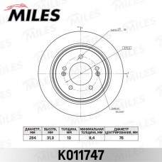 K011747 MILES Гальмівний диск