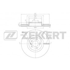 BS-6504 ZEKKERT Гальмівний диск