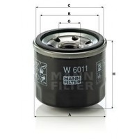 W 6011 MANN-FILTER Масляний фільтр