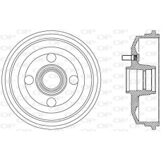 BAD9058.40 OPEN PARTS Гальмівний барабан