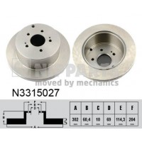 N3315027 NIPPARTS Гальмівний диск