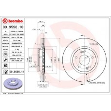 09.9598.11 BREMBO Гальмівний диск