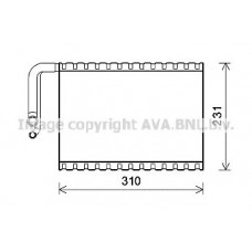 MSV545 AVA QUALITY COOLING Випарник кондиціонера