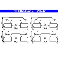 13.0460-0242.2 ATE Комплектуючі колодки дискового гальма