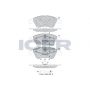 181865 ICER Комплект гальмівних колодок дисковий гальм