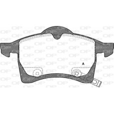 BPA0683.02 OPEN PARTS Комплект гальмівних колодок дисковий гальм