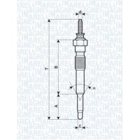 062900068304 MAGNETI MARELLI Свічка розжарювання
