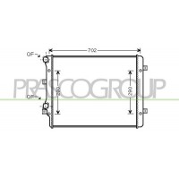 AD322R015 PRASCO Радіатор охолодження двигуна