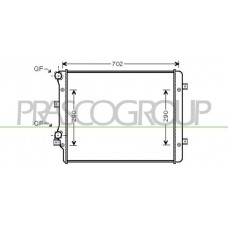 AD322R015 PRASCO Радіатор охолодження двигуна