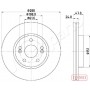 DI-0711C JAPANPARTS Гальмівний диск