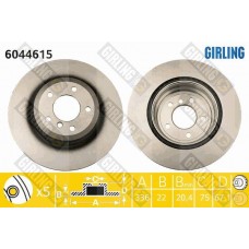 6044615 GIRLING Гальмівний диск