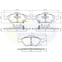 CBP31637 COMLINE Комплект гальмівних колодок дисковий гальм